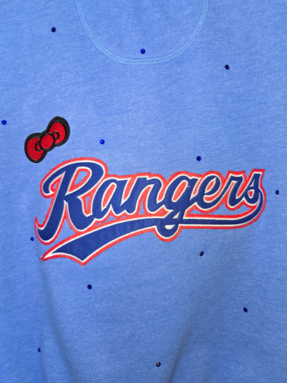 Texas Rangers HK Crop Zip-Up Sweatshirt