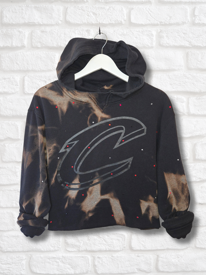 Cleveland Cavaliers Crop Hoodie - Large