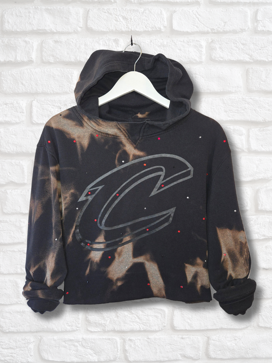 Cleveland Cavaliers Crop Hoodie - Large