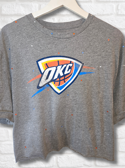 OKC Thunder Crop Top - XL