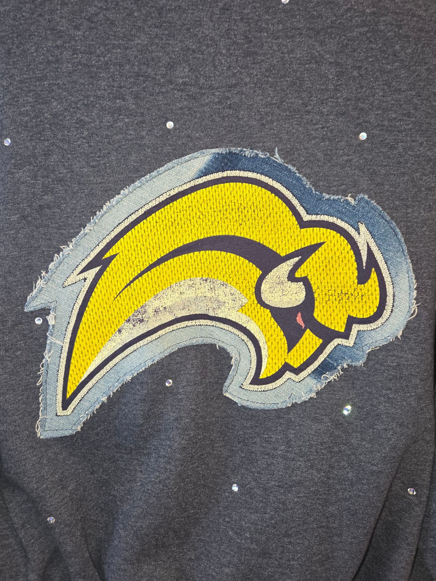 Buffalo Sabers Crop Zip-Up Sweatshirt - Medium/Large