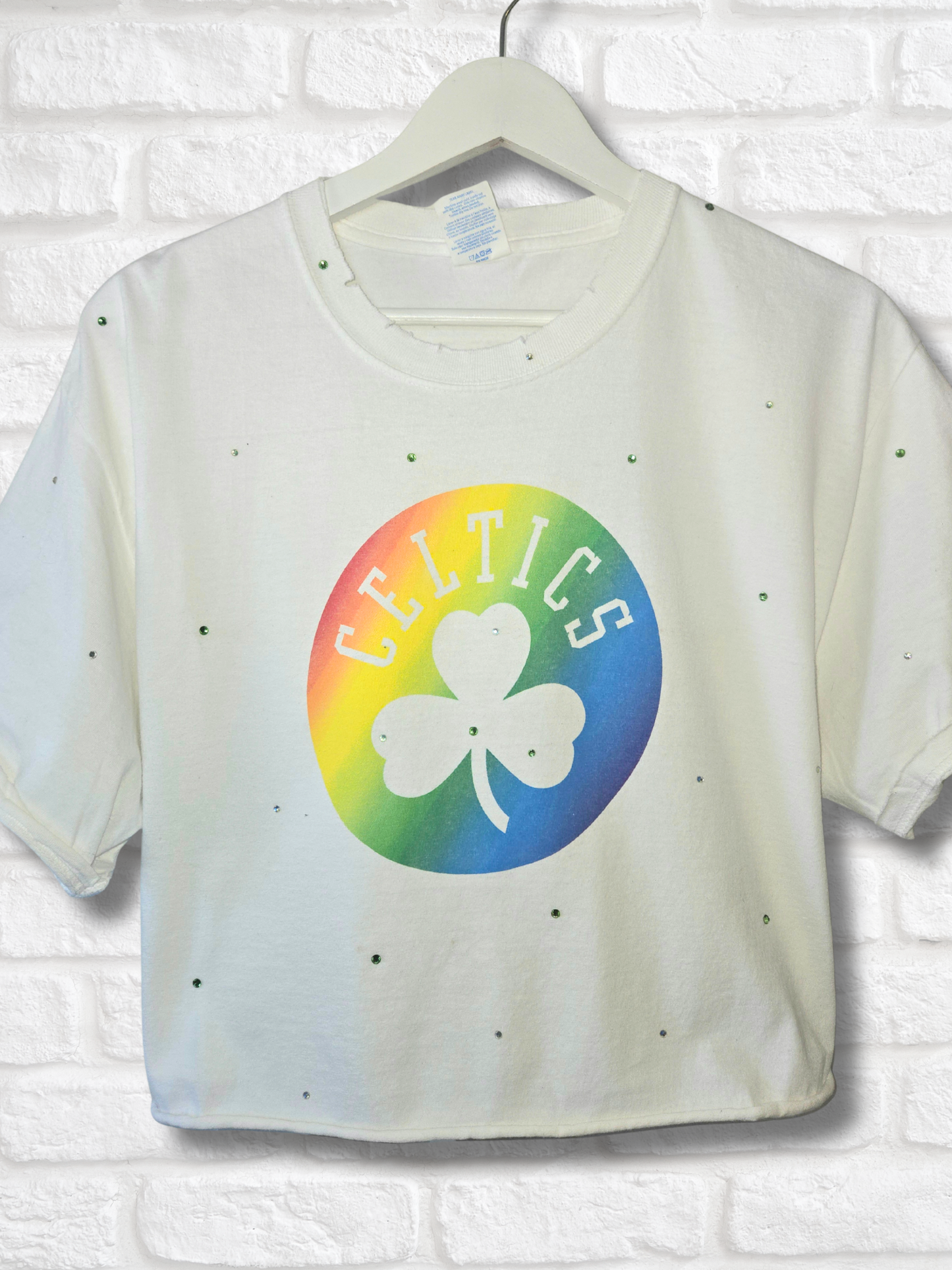 Boston Celtics Pride Crop Top - Large