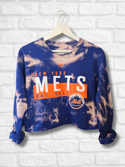 New York Mets Crop Top- Large