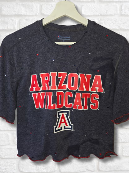 Arizona Wildcats Ruffle Crop Top - Medium