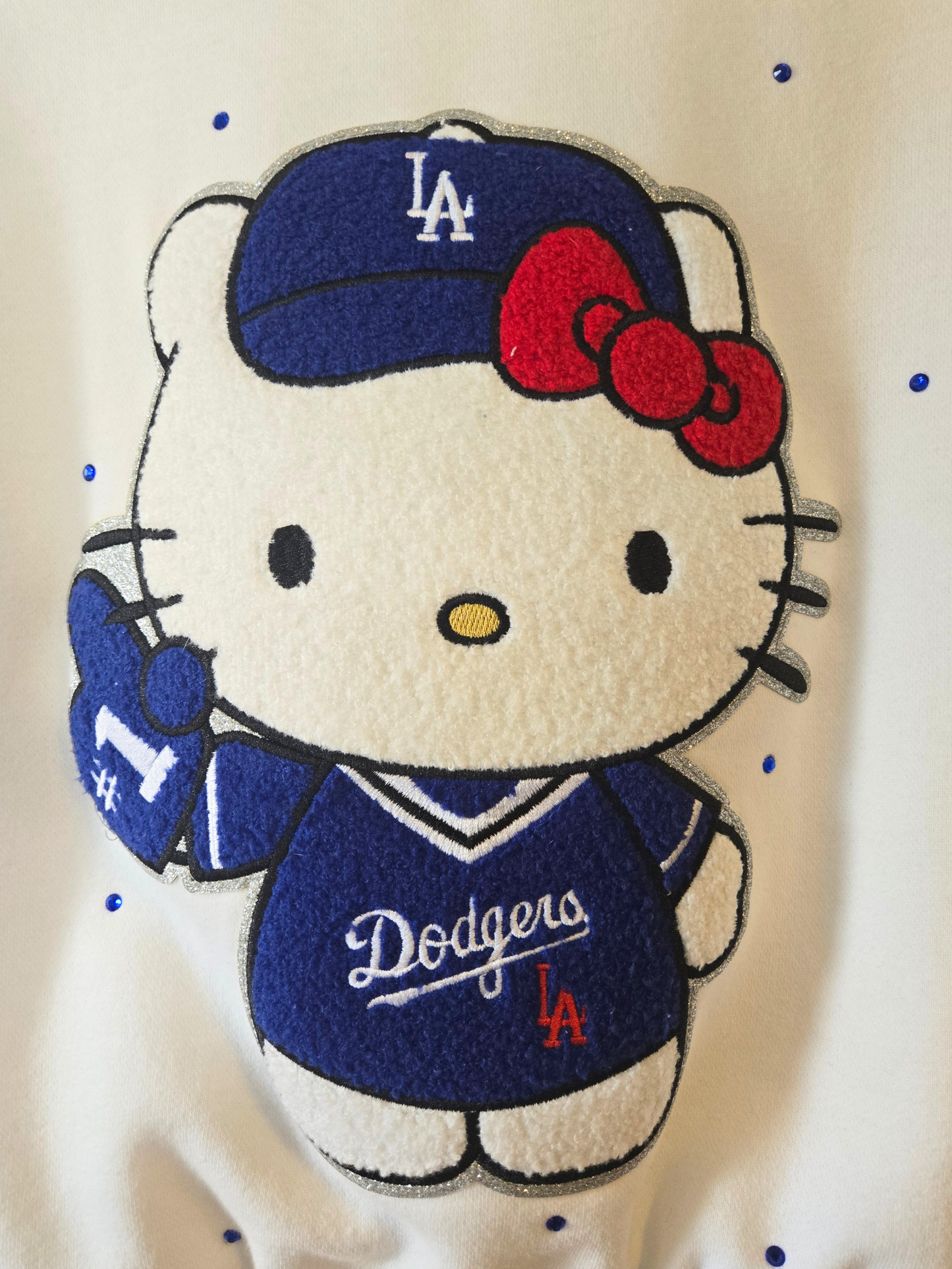 Dodgers HK Crop Zip-Up Sweatshirt