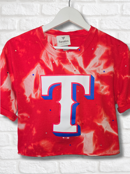 Texas Rangers Crop Top- Medium
