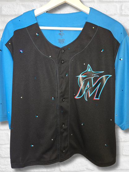 Miami Marlins Crop Jersey- XL