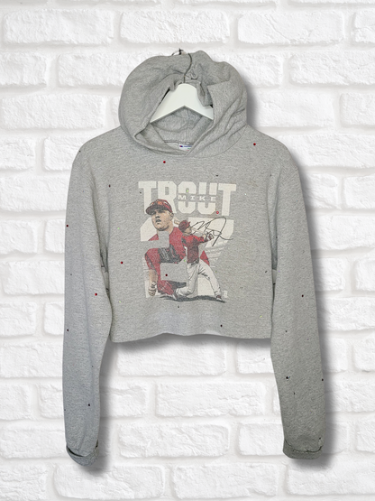 Los Angeles Angels Crop Hoodie-Small