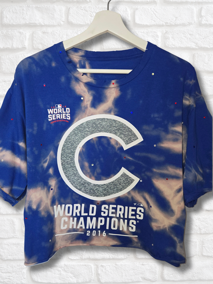 Chicago Cubs Crop Top- Large