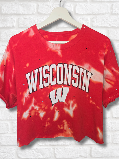 Wisconsin Badgers Crop Top- Large