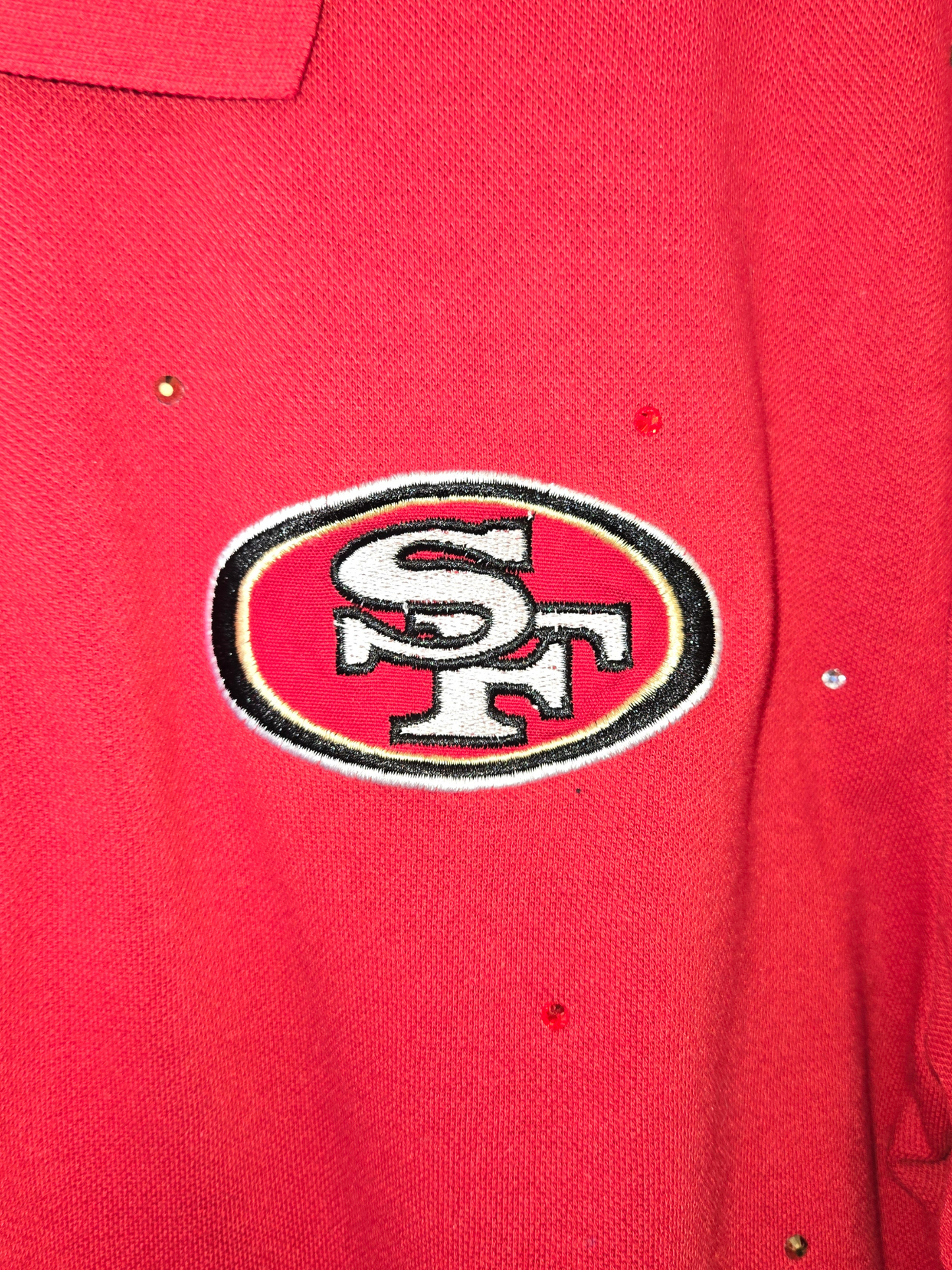 San Francisco 49ers Crop Polo- Large
