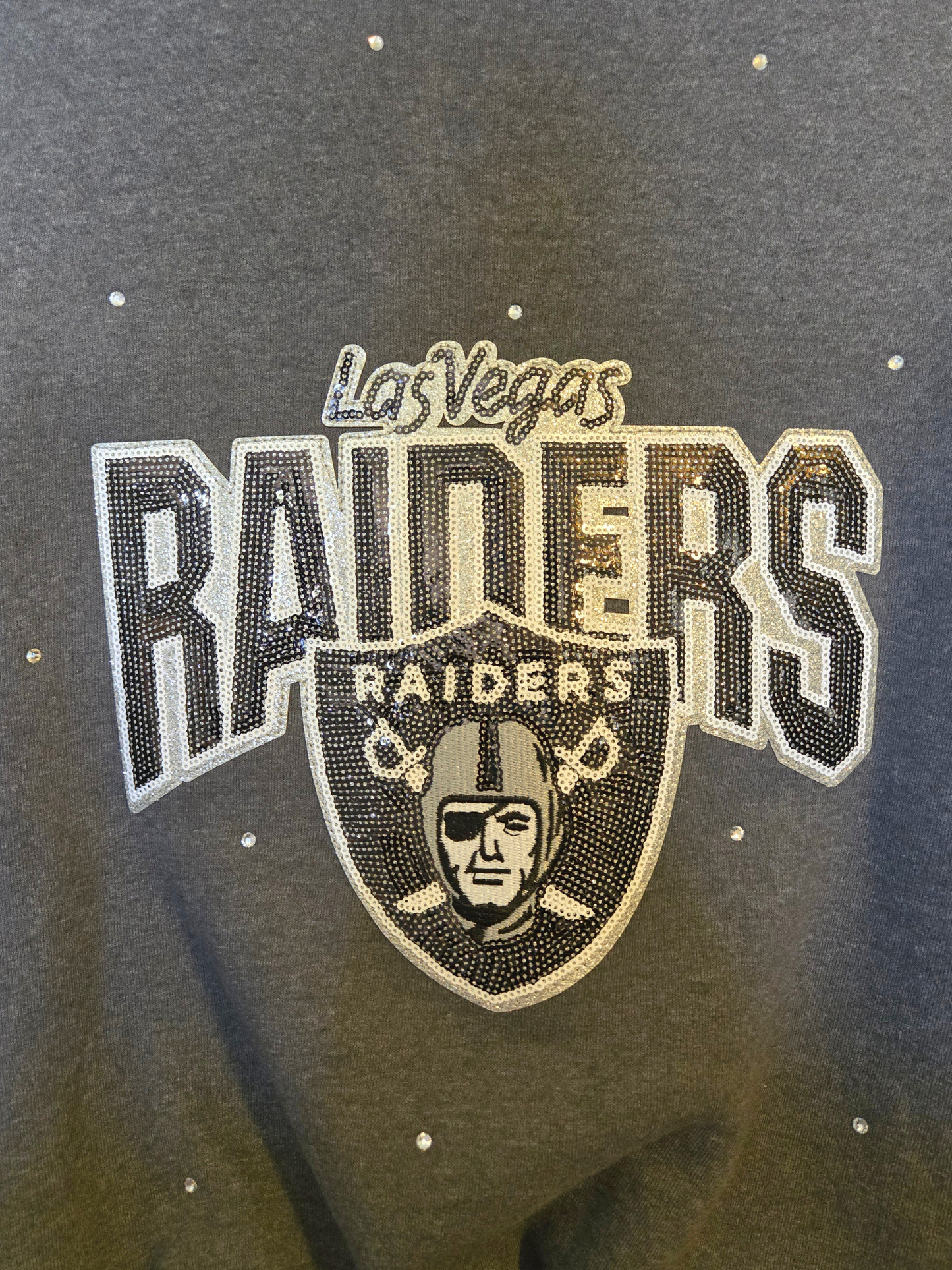 Las Vegas Raiders Crop Zip-Up Sweatshirt- Large