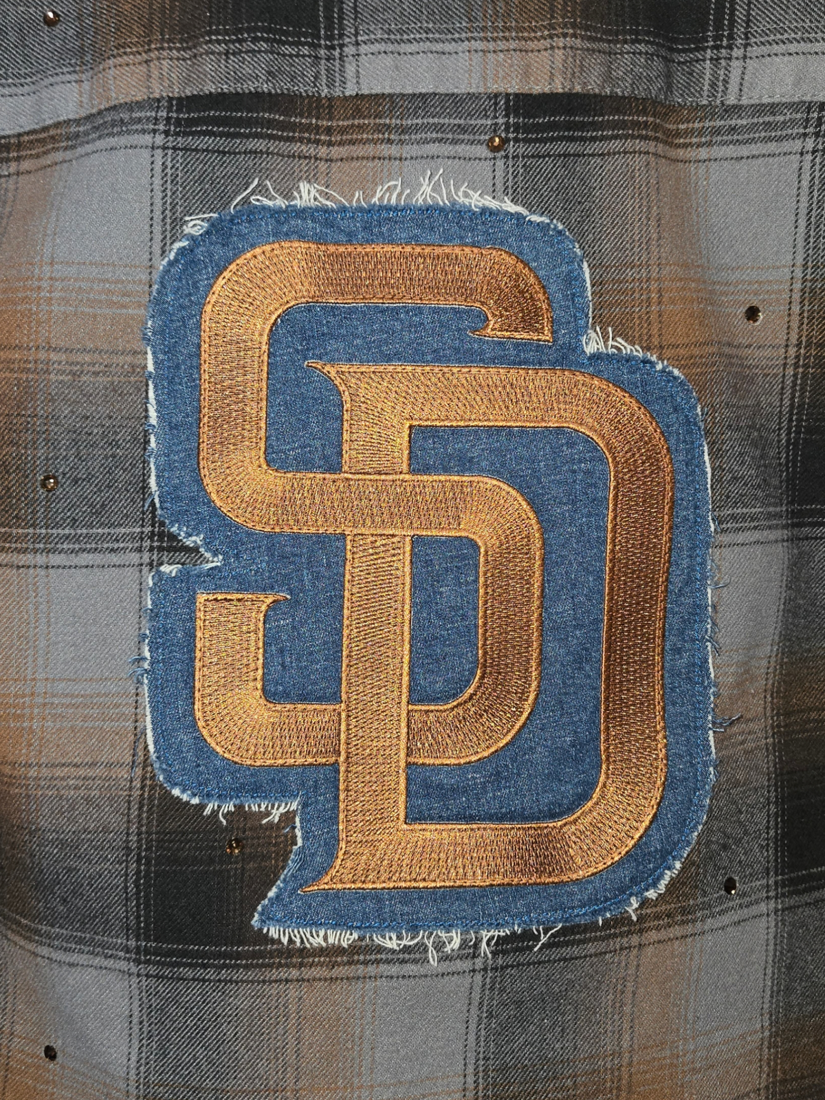 San Diego Padres Crop Flannel- Small