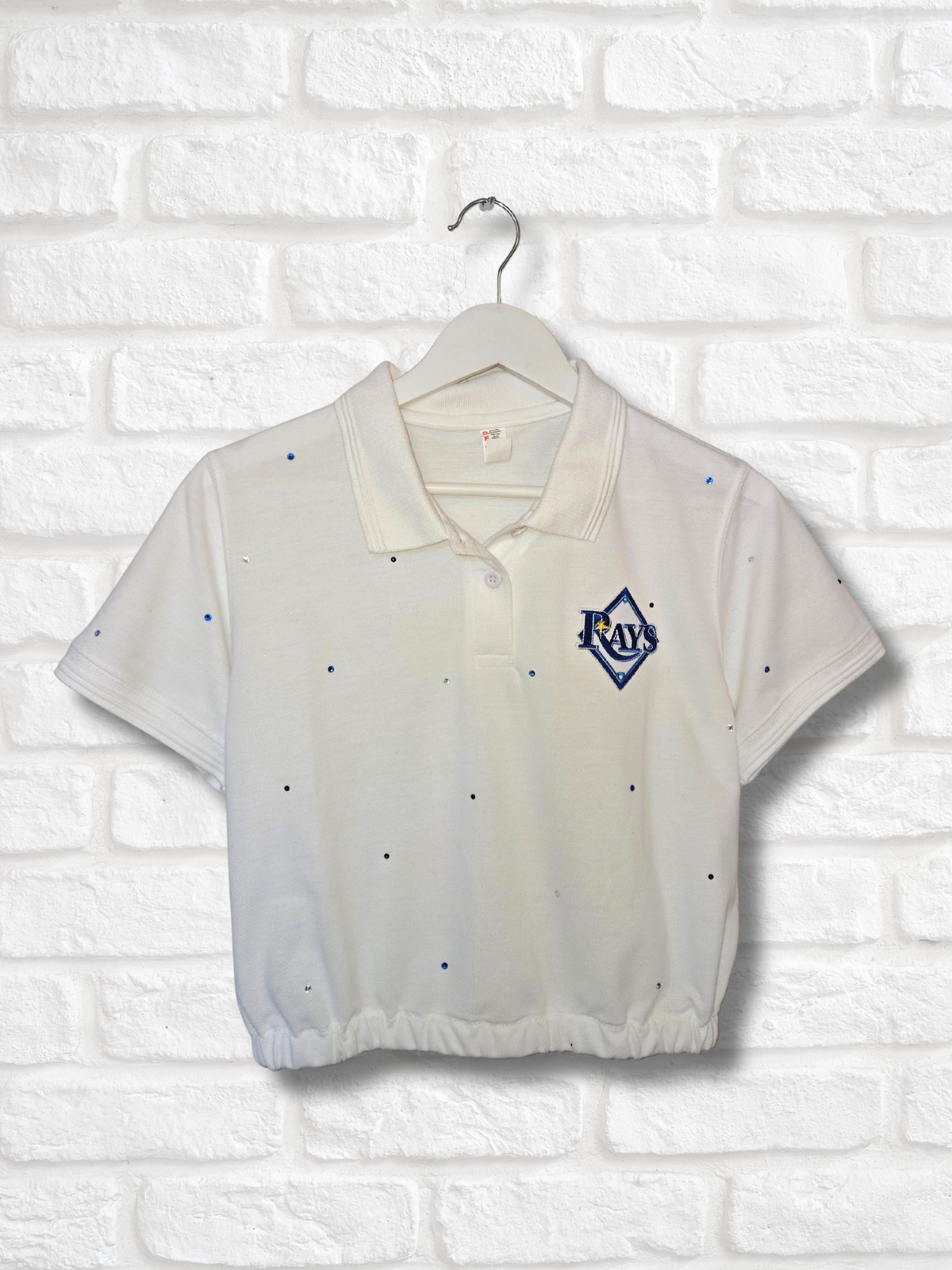 Tampa Bay Rays Crop Polo- Medium