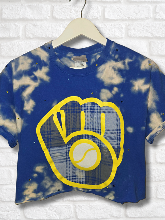 Milwaukee Brewers Crop Top- Medium