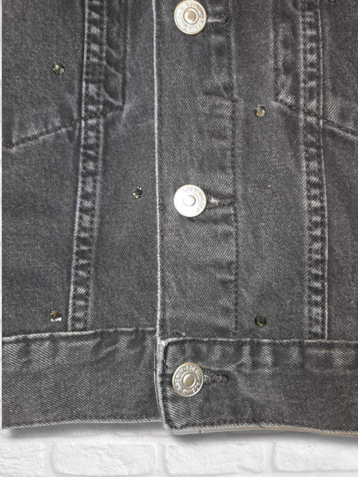 Cleveland Guardians Crop Denim Jacket