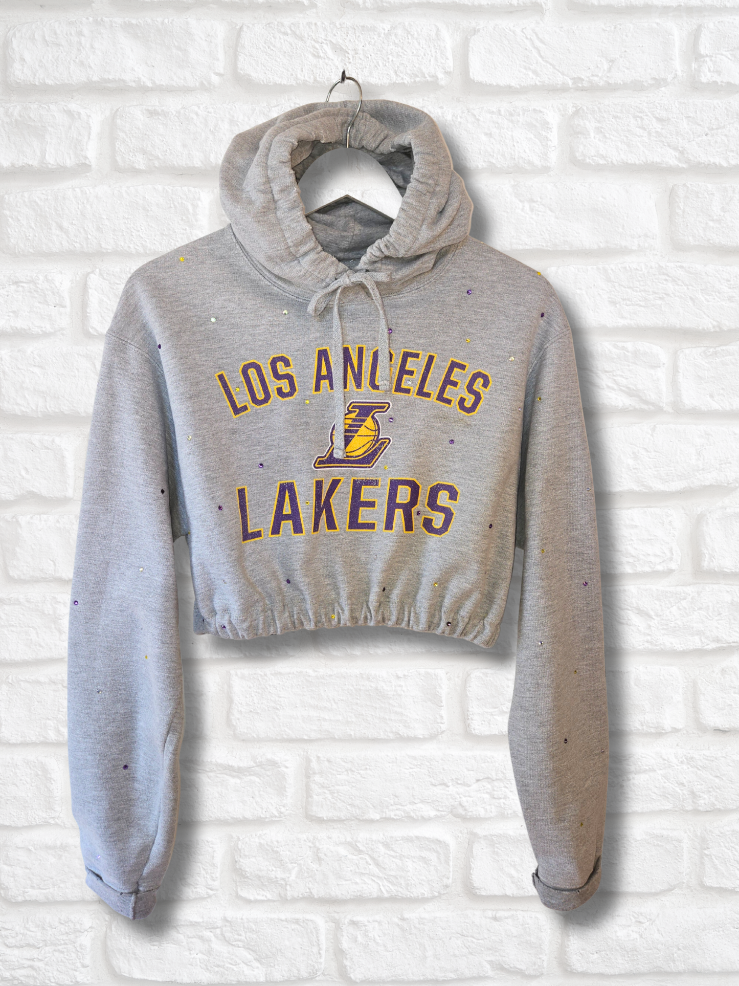 Los Angeles Lakers Crop Hoodie - Medium