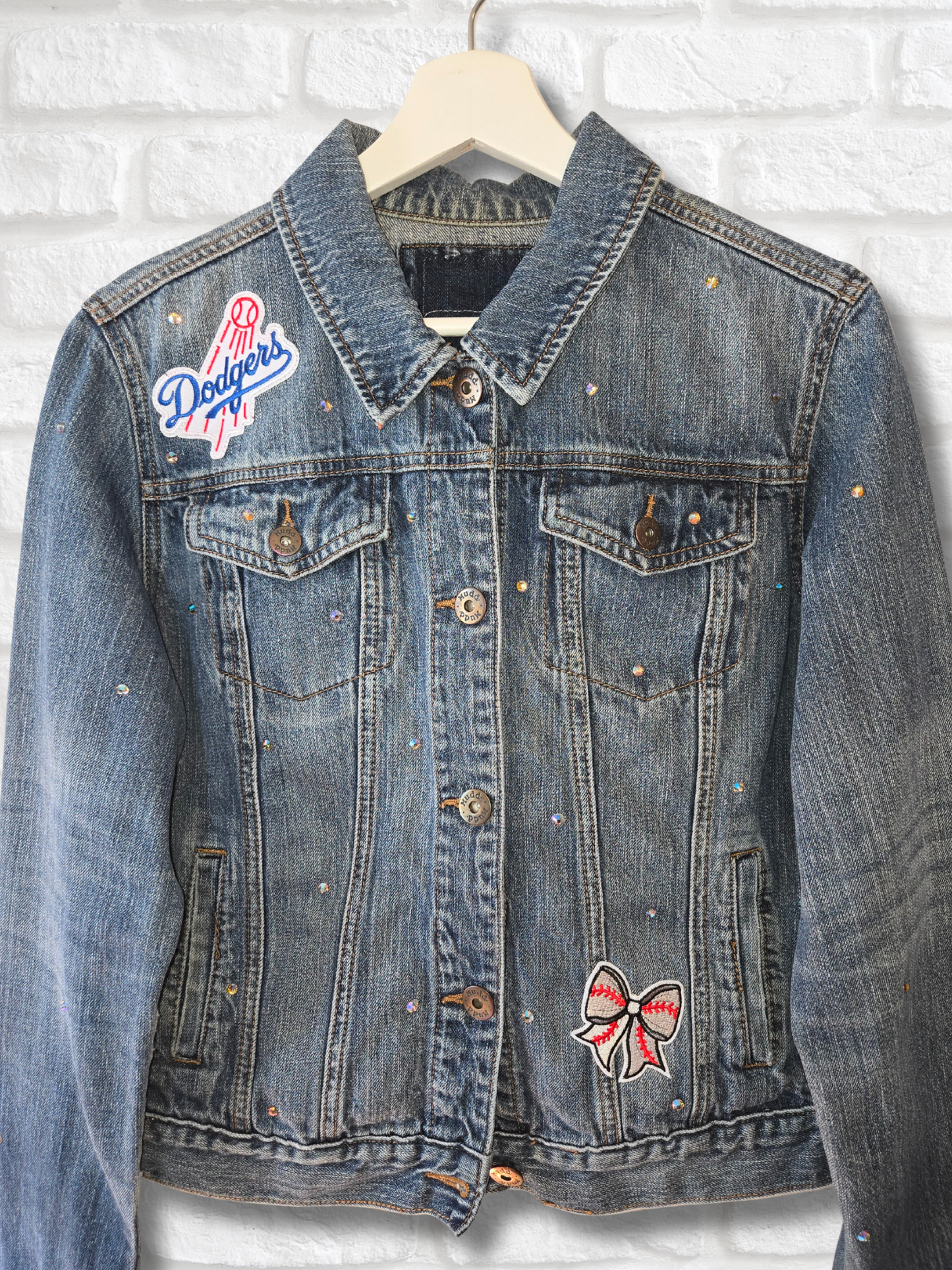 Los Angeles Dodgers Rhinestone Denim Jacket