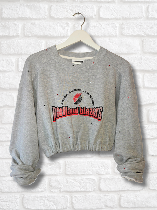 Portland Trail Blazers Crop Sweatshirt