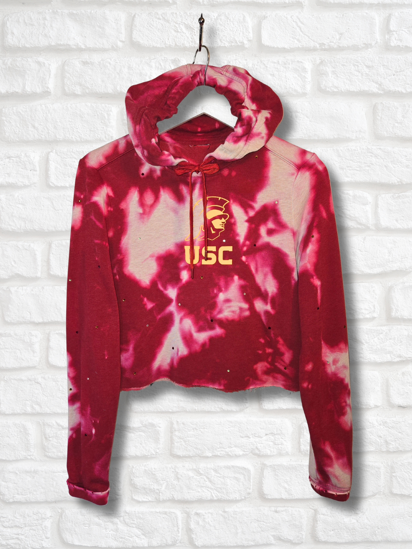 USC Trojans Crop Hoodie