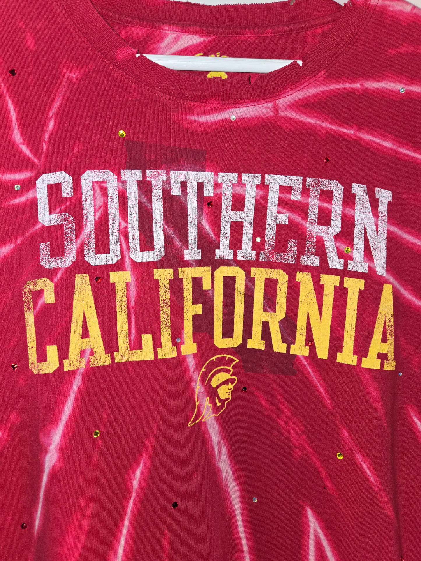 USC Trojans Long Sleeve Crop Top