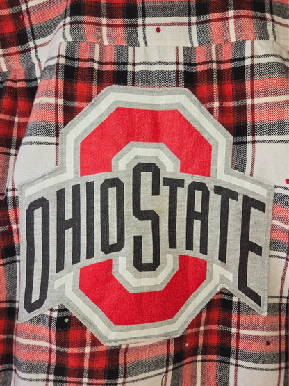 Ohio State Buckeyes Crop Flannel