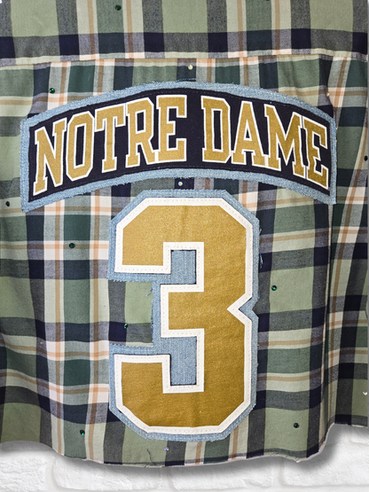 Notre Dame Crop Flannel