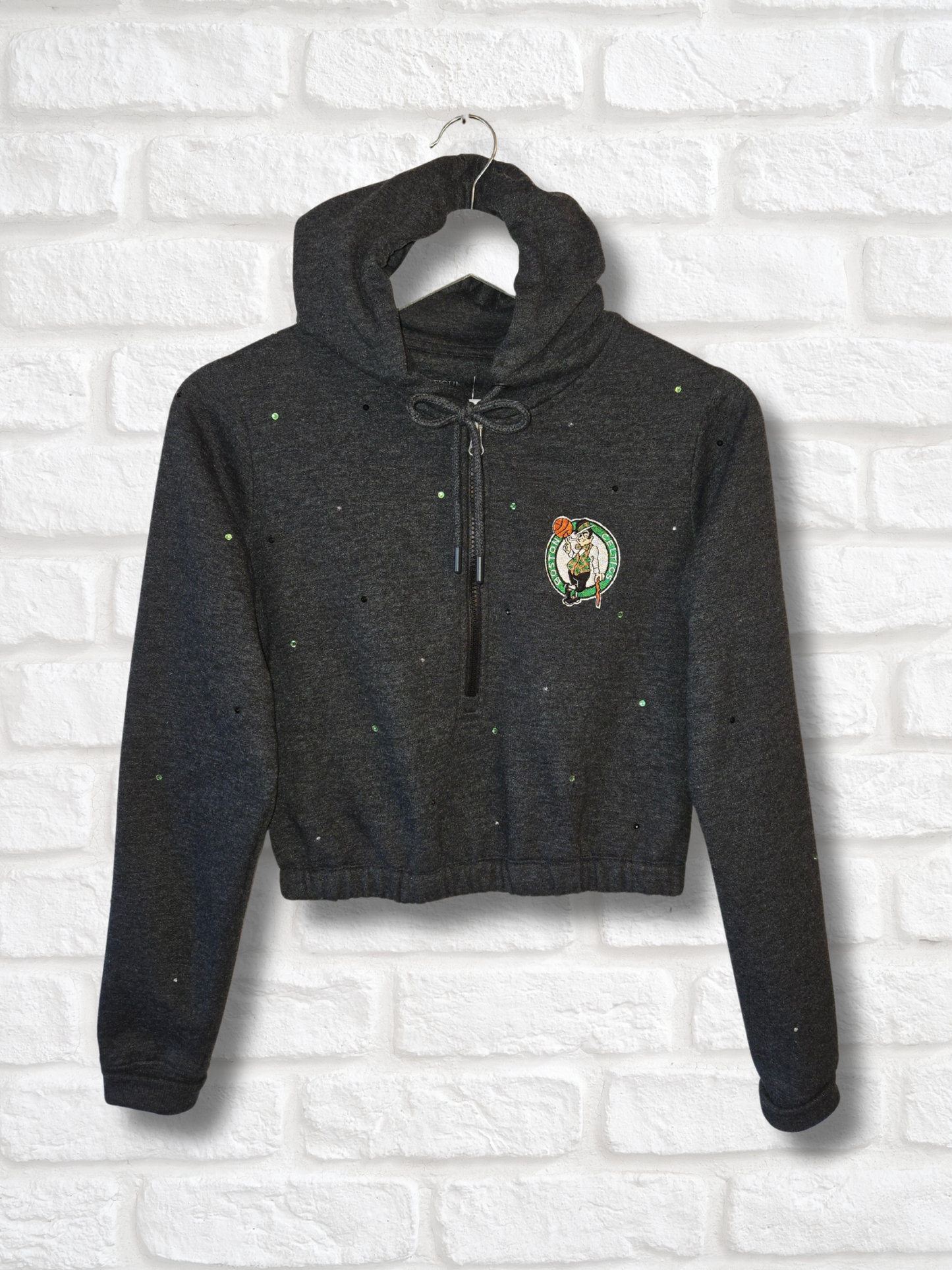 Boston Celtics Crop Hoodie - Medium