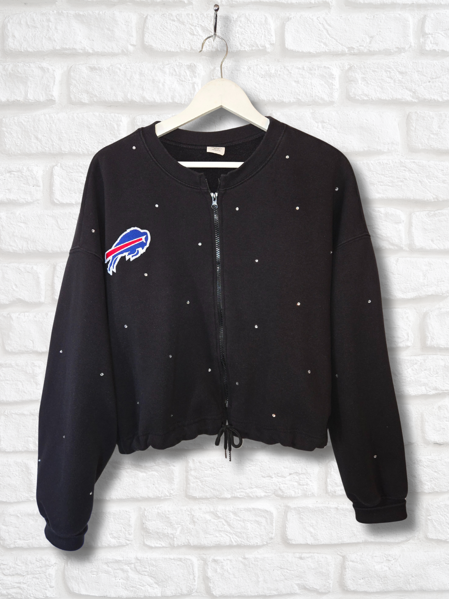 Buffalo Bills Crop Zip-Up Sweatshirt