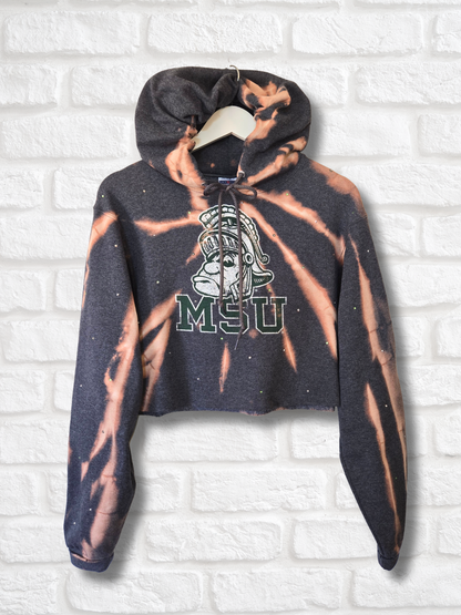 Michigan State Spartans Crop Hoodie