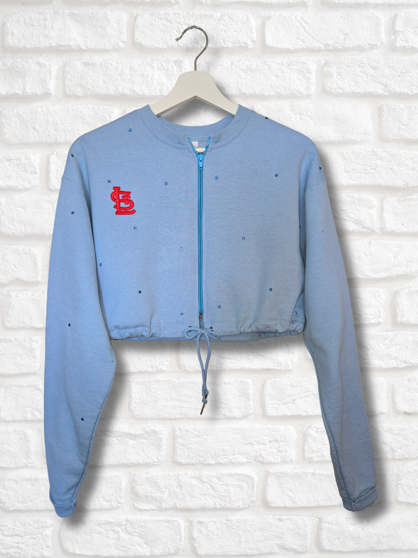 St. Louis Cardinals Crop Zip-Up Sweatshirt