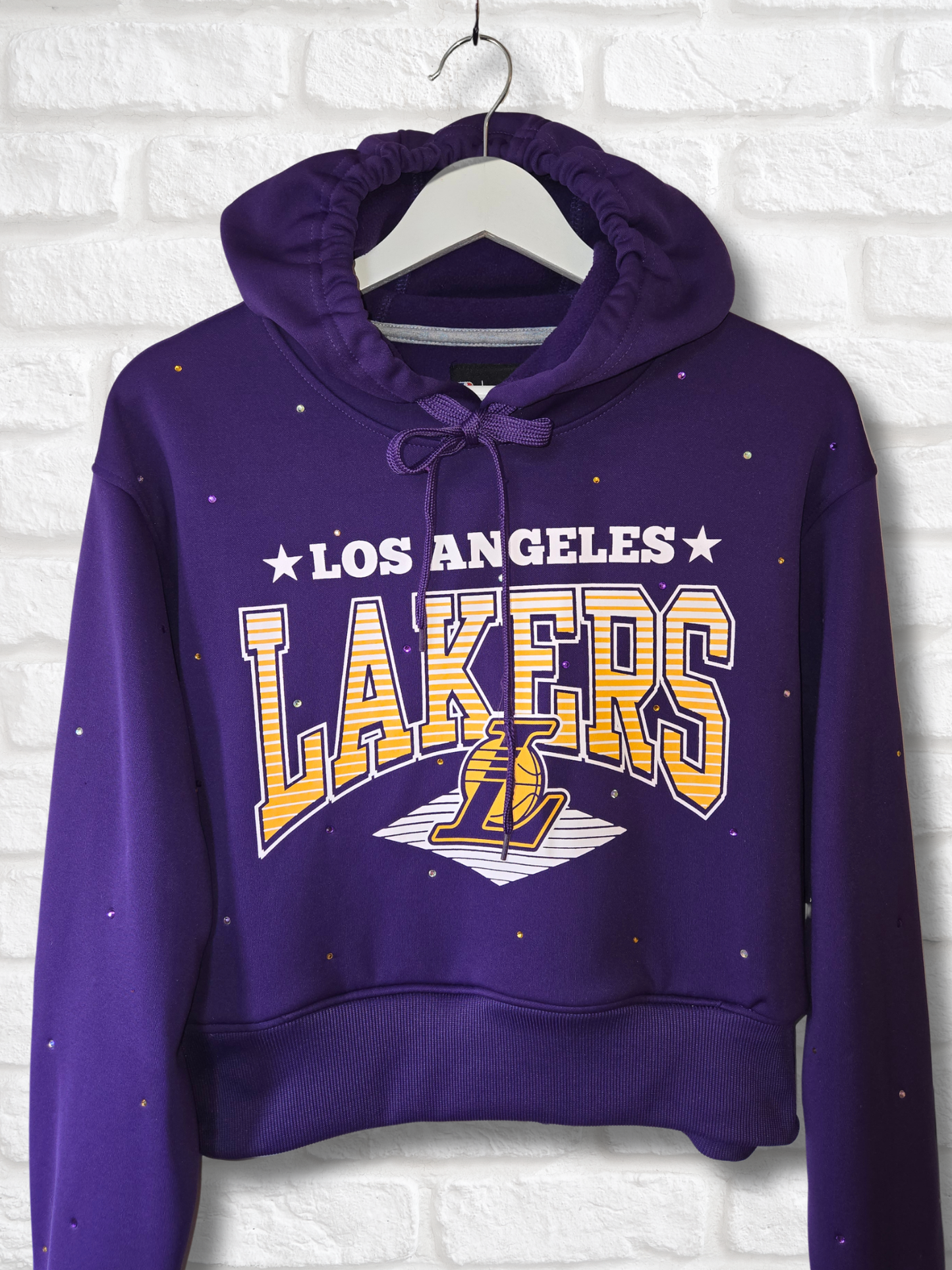 Los Angeles Lakers Crop Hoodie - Large