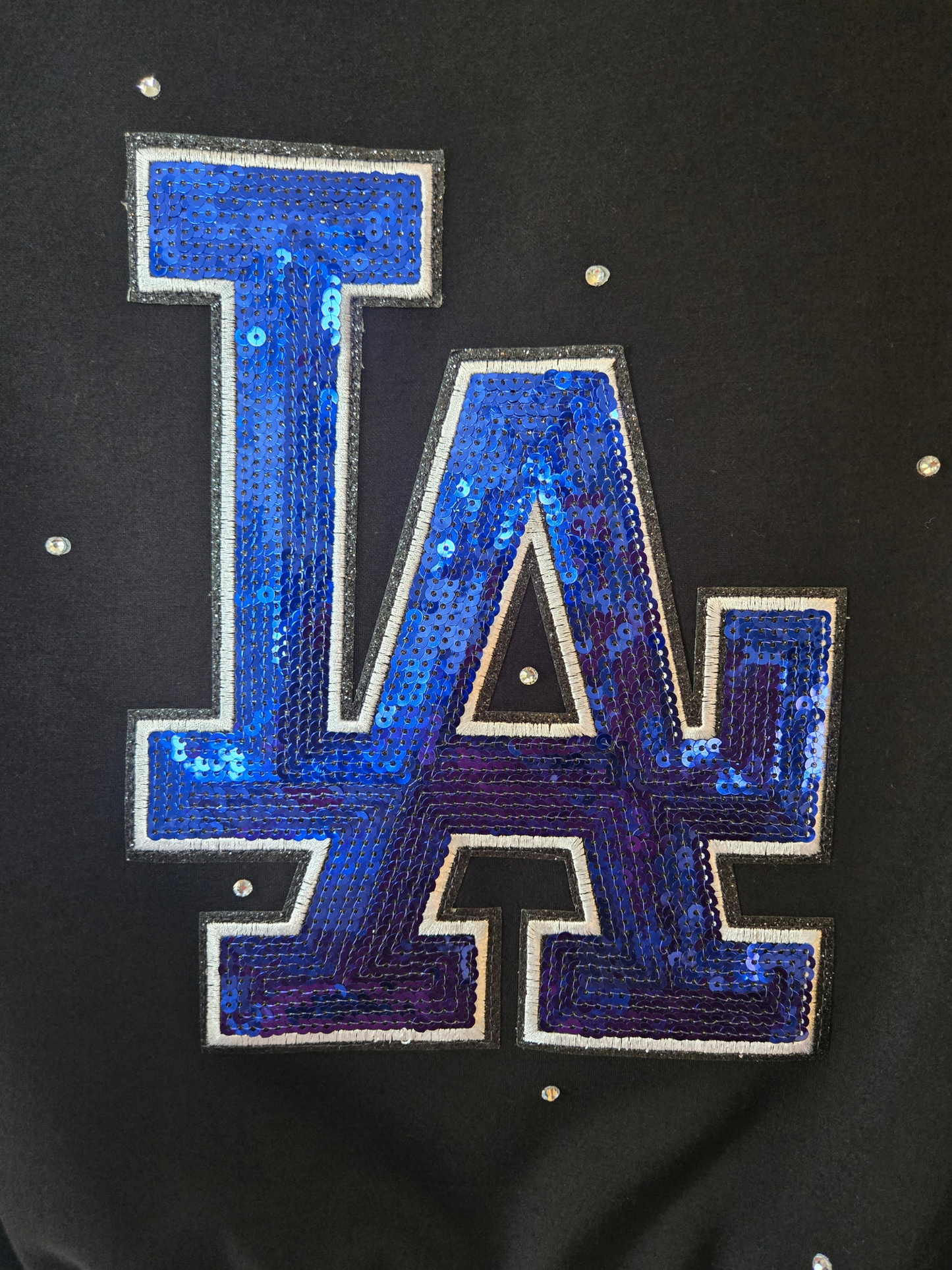 Los Angeles Dodgers Crop Zip-Up Sweatshirt - Medium