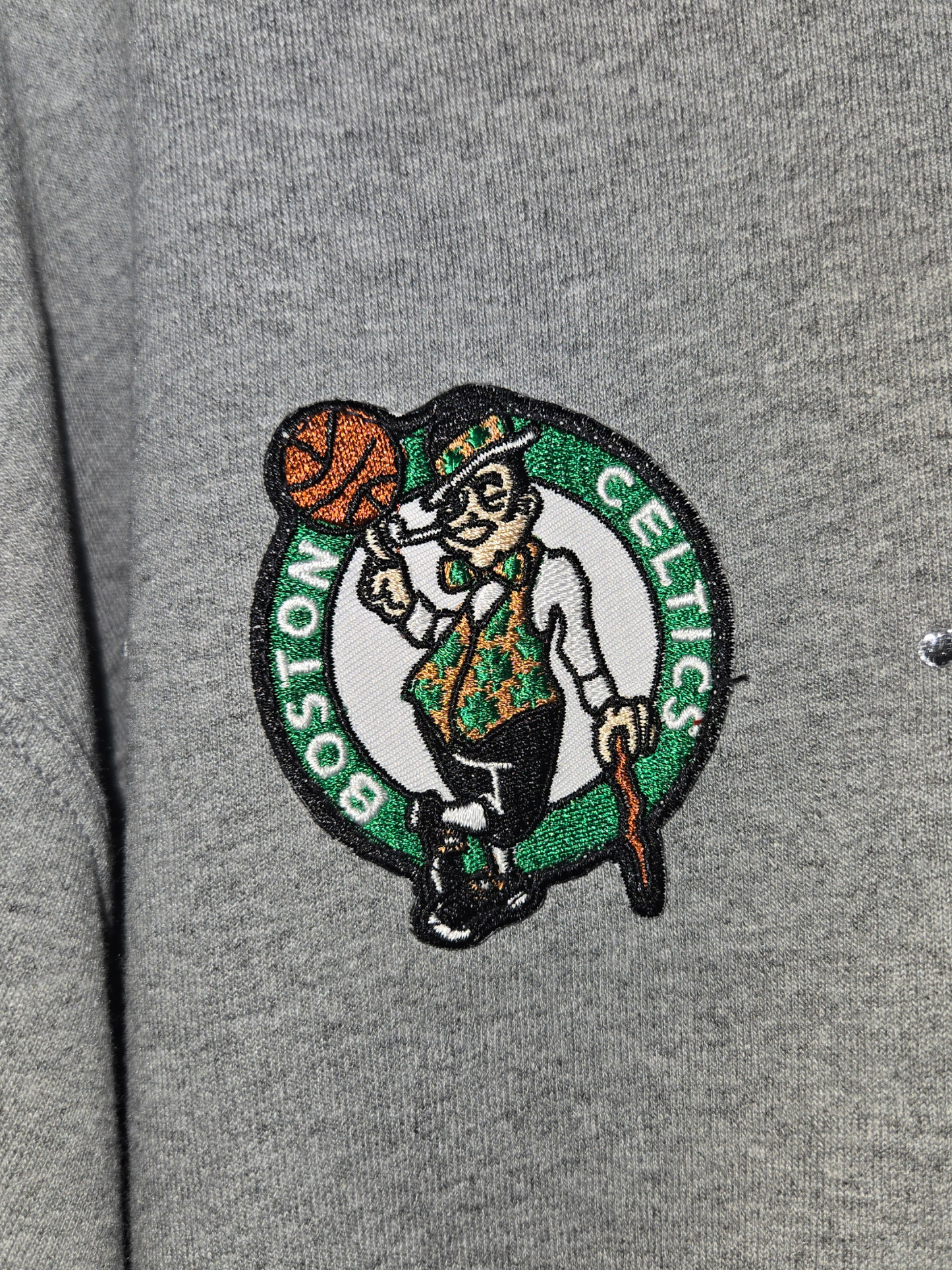 Boston Celtics Crop Zip-Up Sweatshirt - M/L