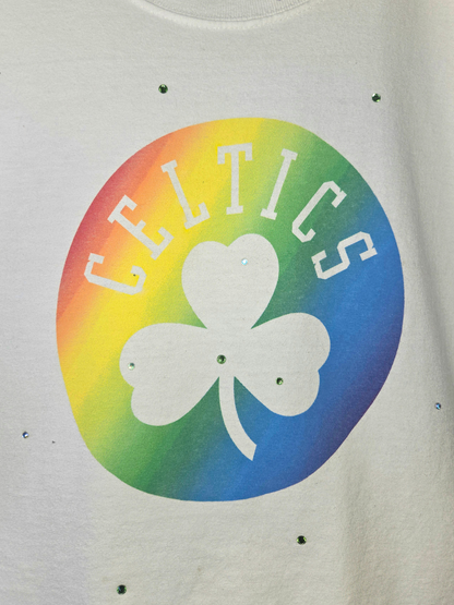 Boston Celtics Pride Crop Top - Large