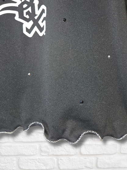 Chicago White Sox Ruffle Crop Top - XL