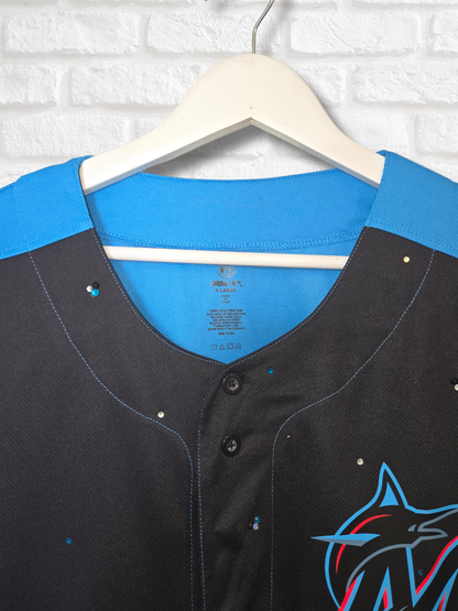 Miami Marlins Crop Jersey- XL