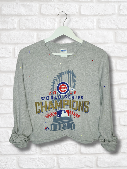 Chicago  Cubs Crop Top- XL