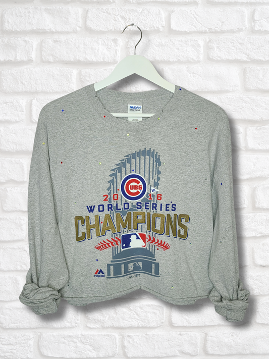 Chicago  Cubs Crop Top- XL