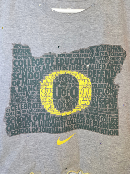 Oregon Ducks Ruffle Crop Top - XS