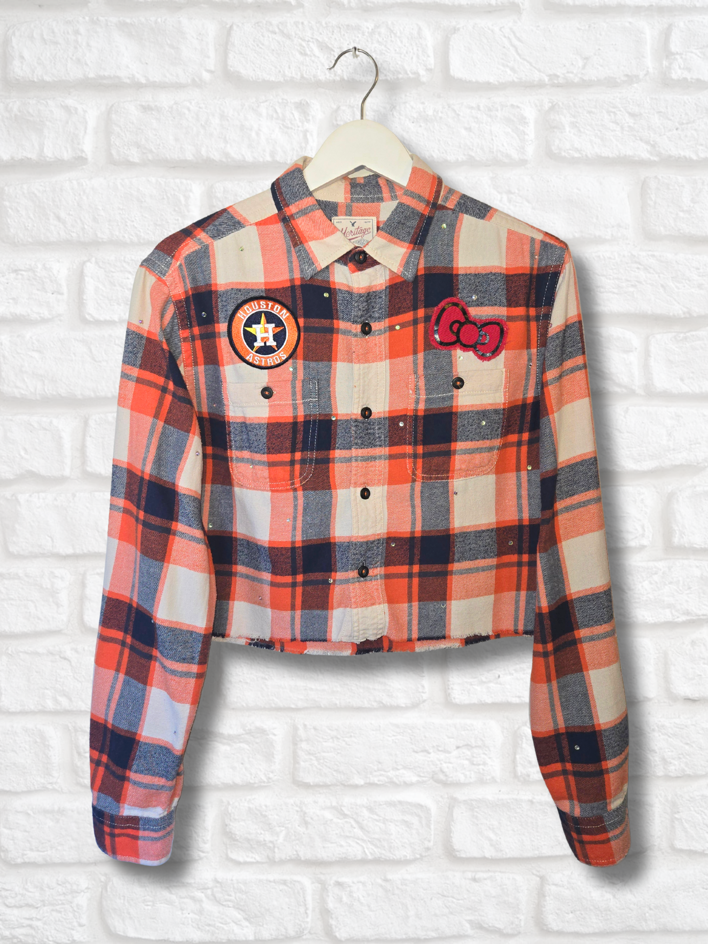 Astros HK Crop Flannel