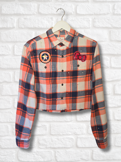 Astros HK Crop Flannel