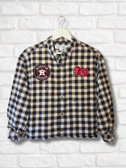 Astros HK Crop Flannel