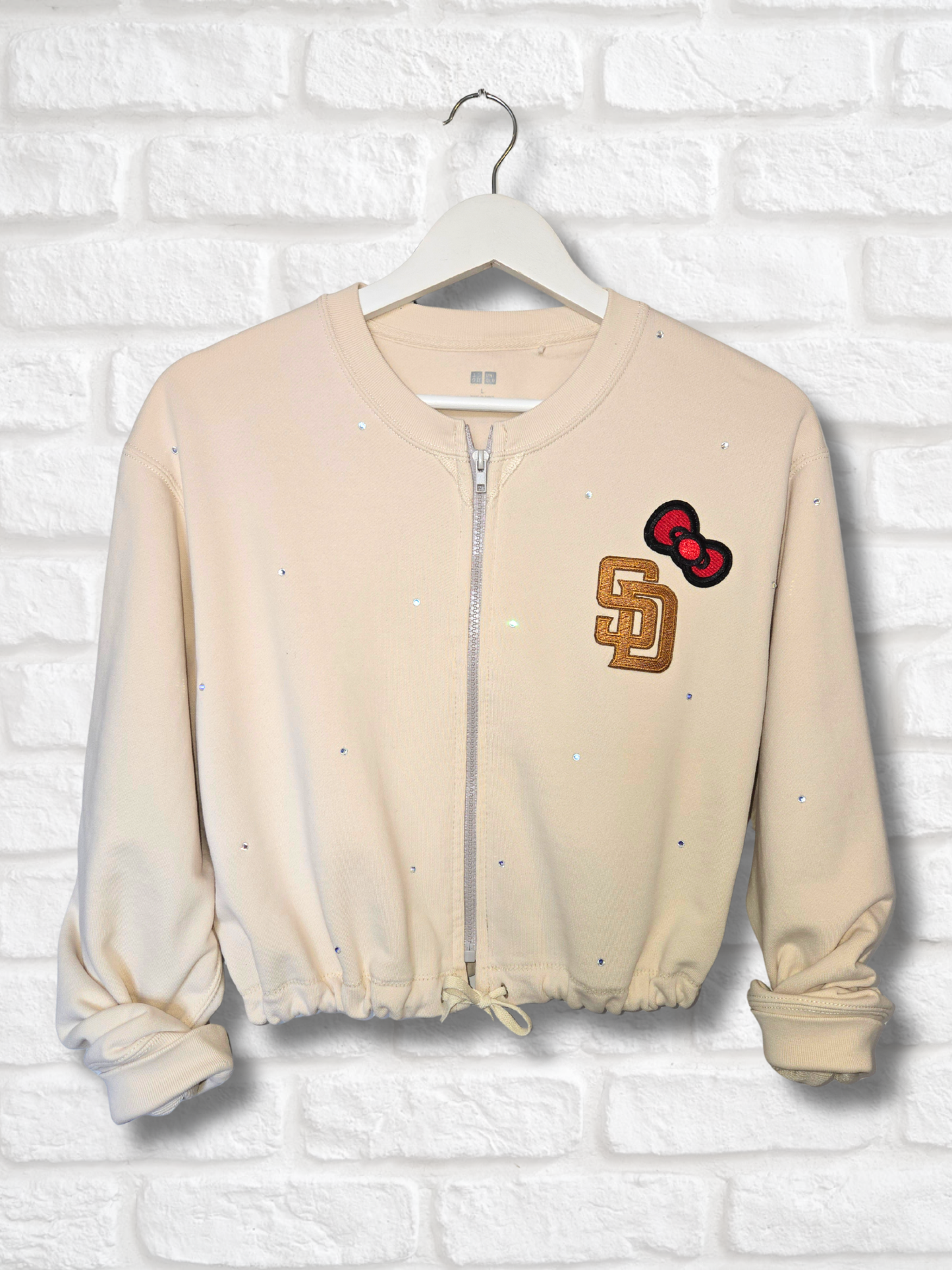 San Diego Padres HK Crop Zip-Up Sweatshirt