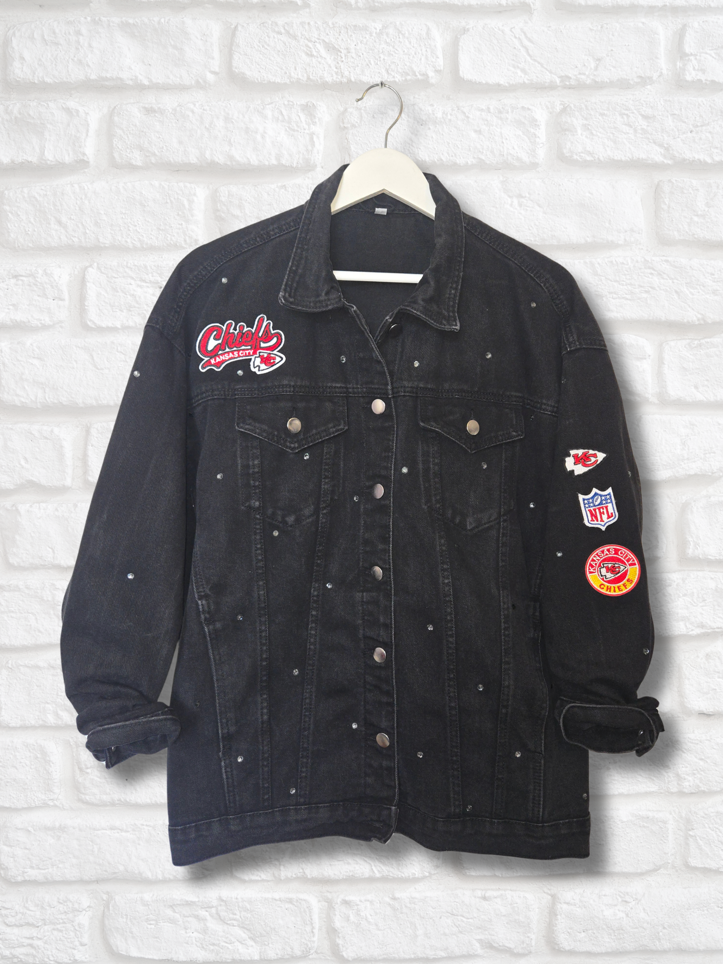 Kansas City Chiefs Oversized Denim Jacket