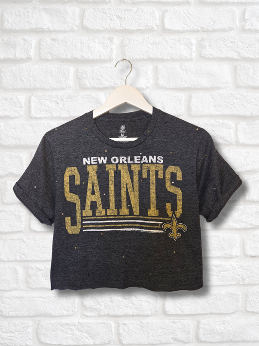 New Orleans Saints Crop Top- Small