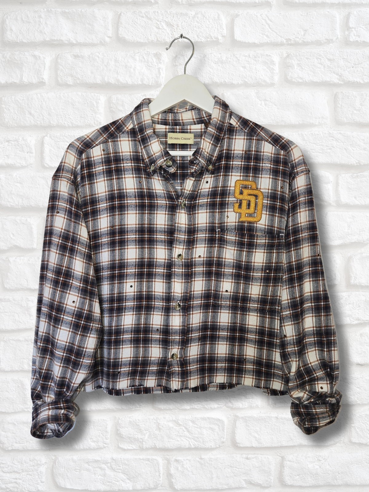 San Diego Padres Crop Flannel- Large