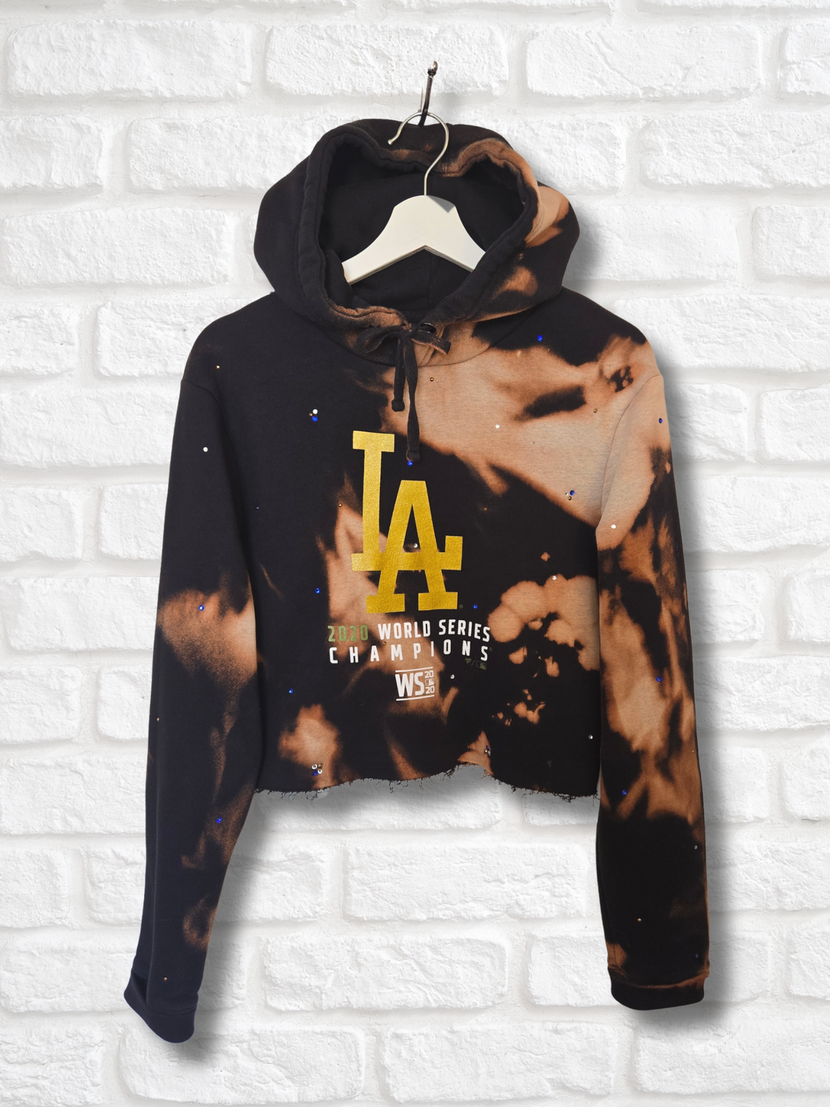 Los Angeles Dodgers Crop Hoodie- Medium