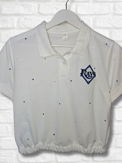 Tampa Bay Rays Crop Polo- Medium