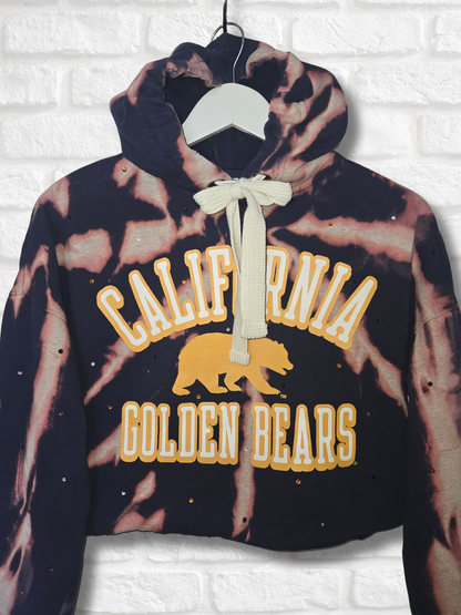 California Golden Bears Crop Hoodie-Small